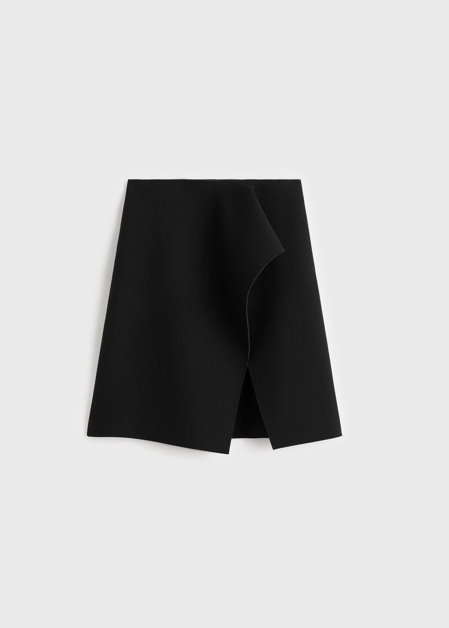 Slit scuba skirt black - 1