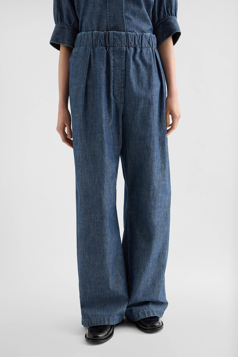 Cotton Chambray Trousers 3