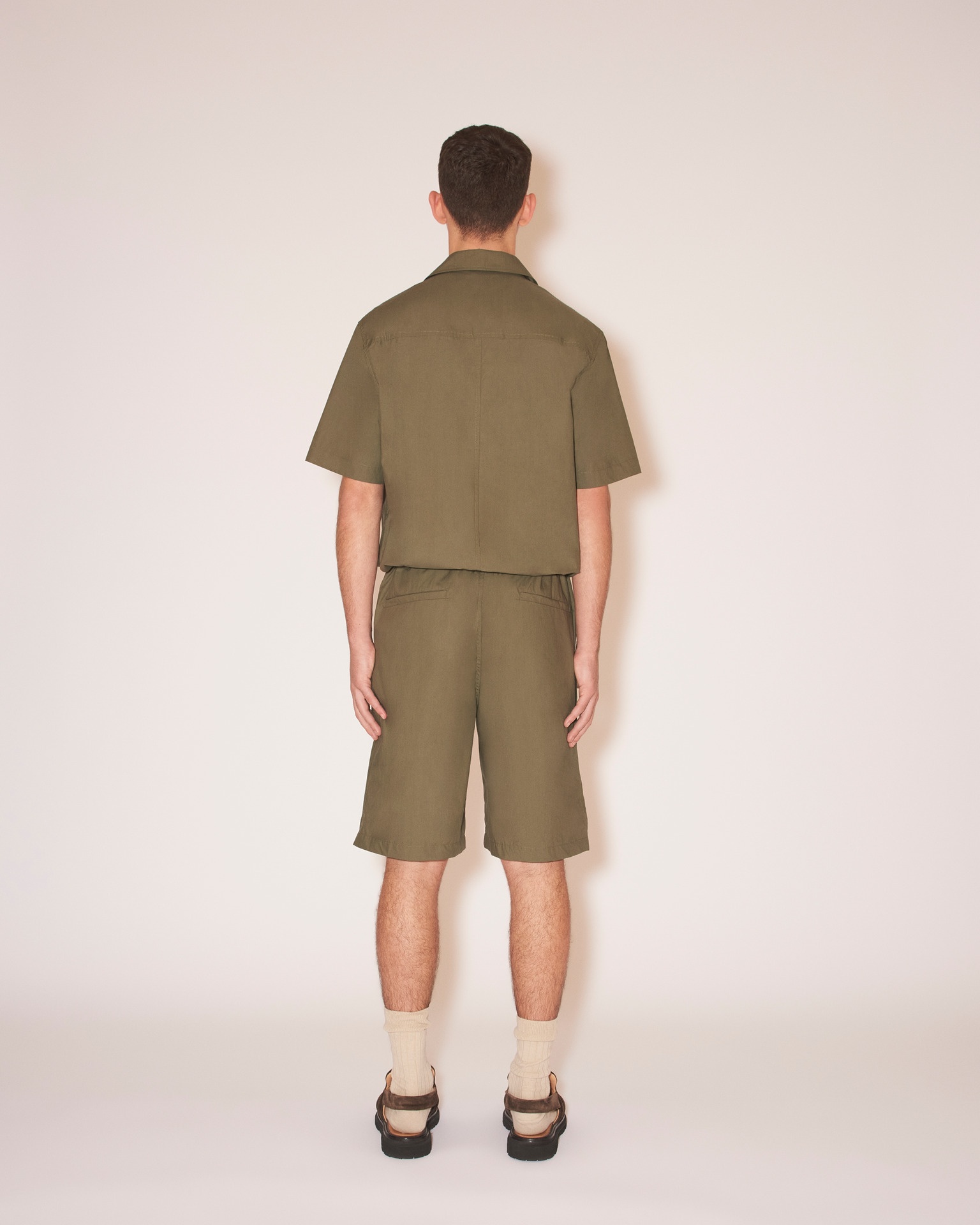 BENJA - Poplin jumpsuit - Olive - 5