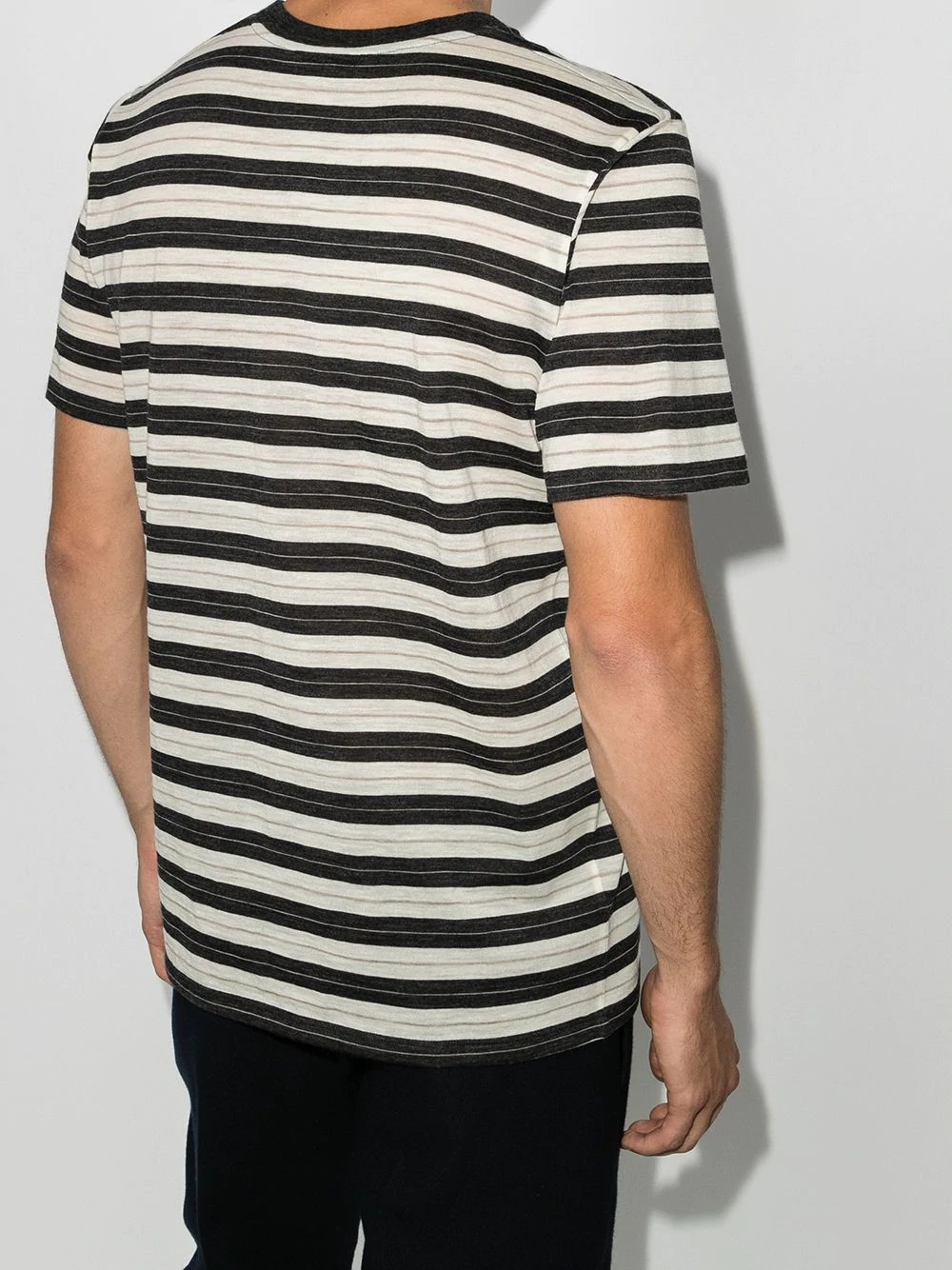 striped wool T-shirt - 3