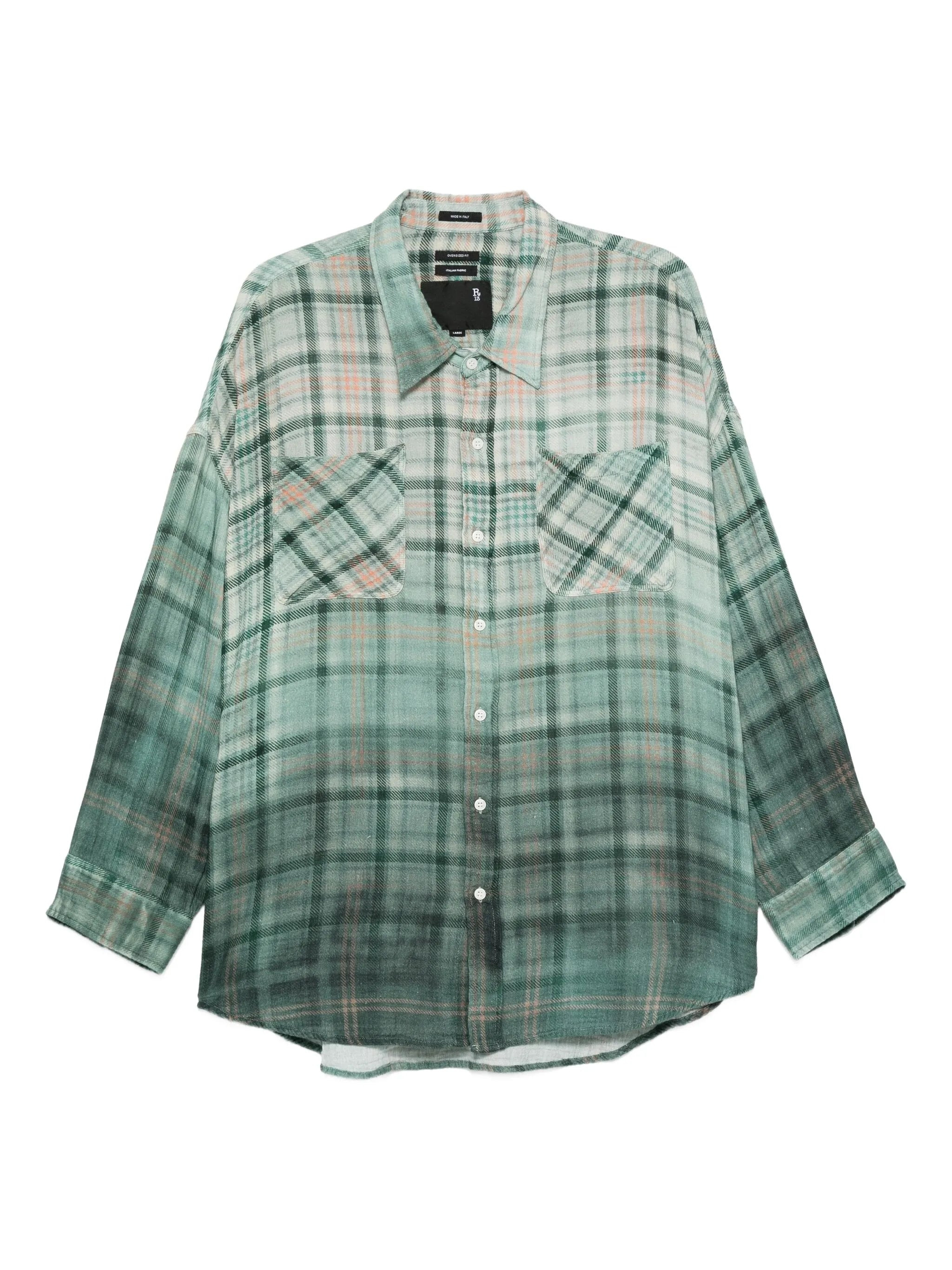 R13 Checked-pattern Shirt - 1