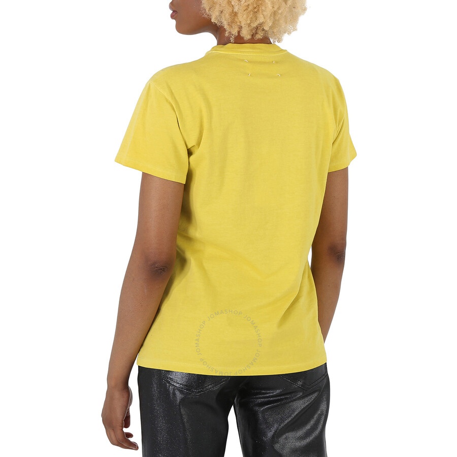 Maison Margiela Yellow Circus Smile Collage Print Cotton T-Shirt - 6