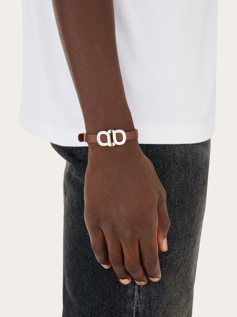FERRAGAMO Bracelet with Gancini accent outlook