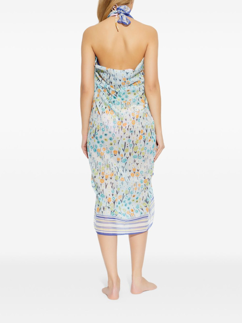 striped floral beach dress 5