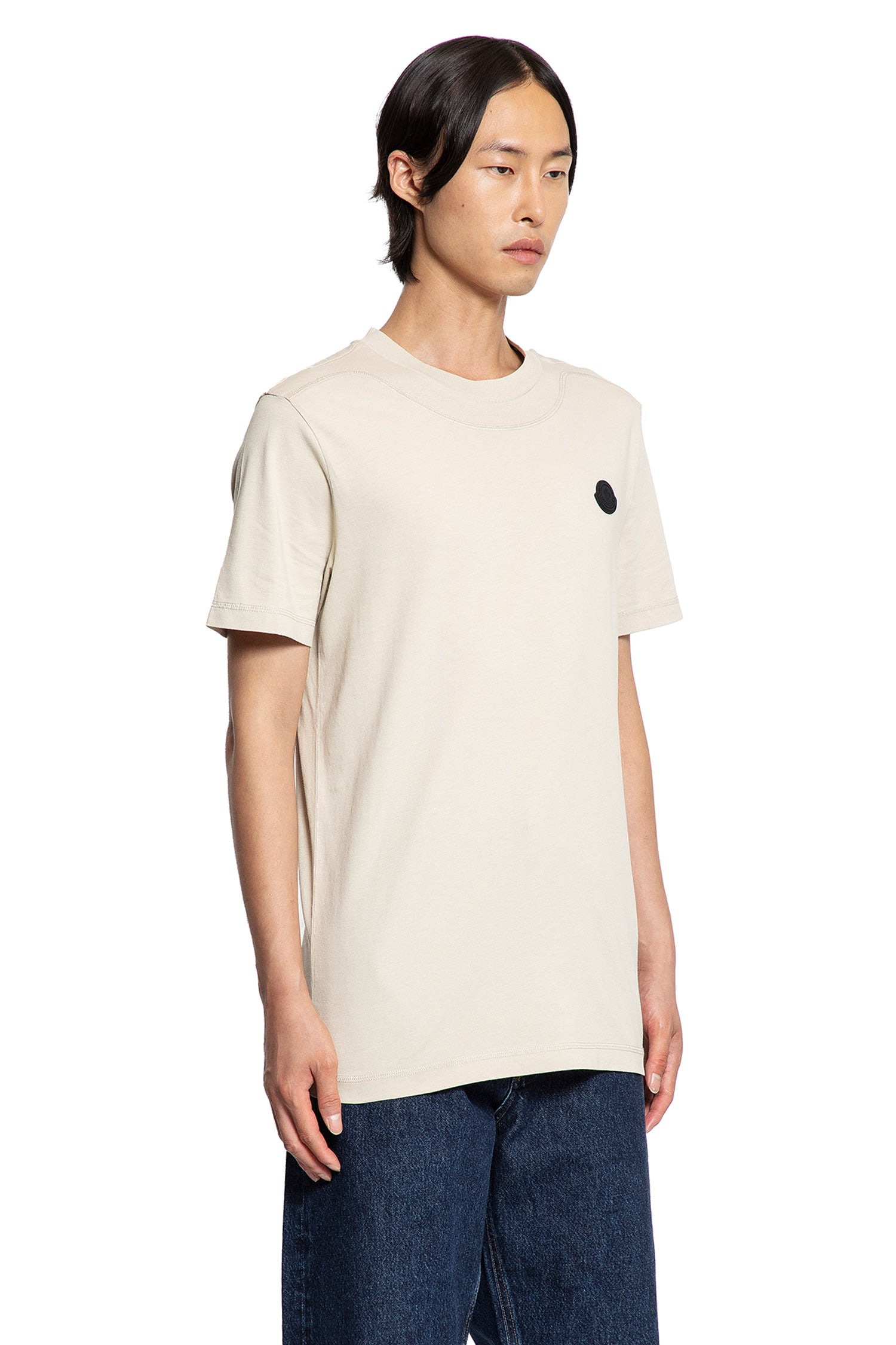 Logo-Patch-Cotton-T-Shirt - 2