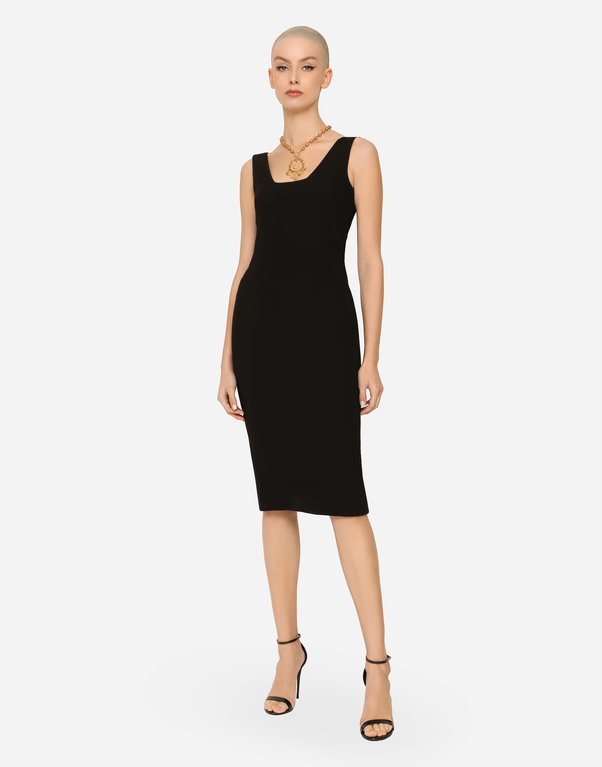 Wool crepe midi dress - 2