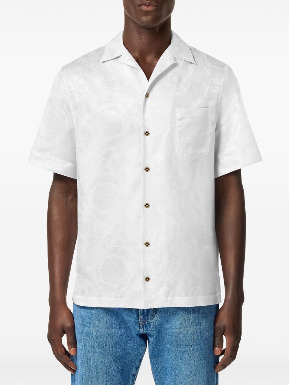 Barocco jacquard shirt - 3