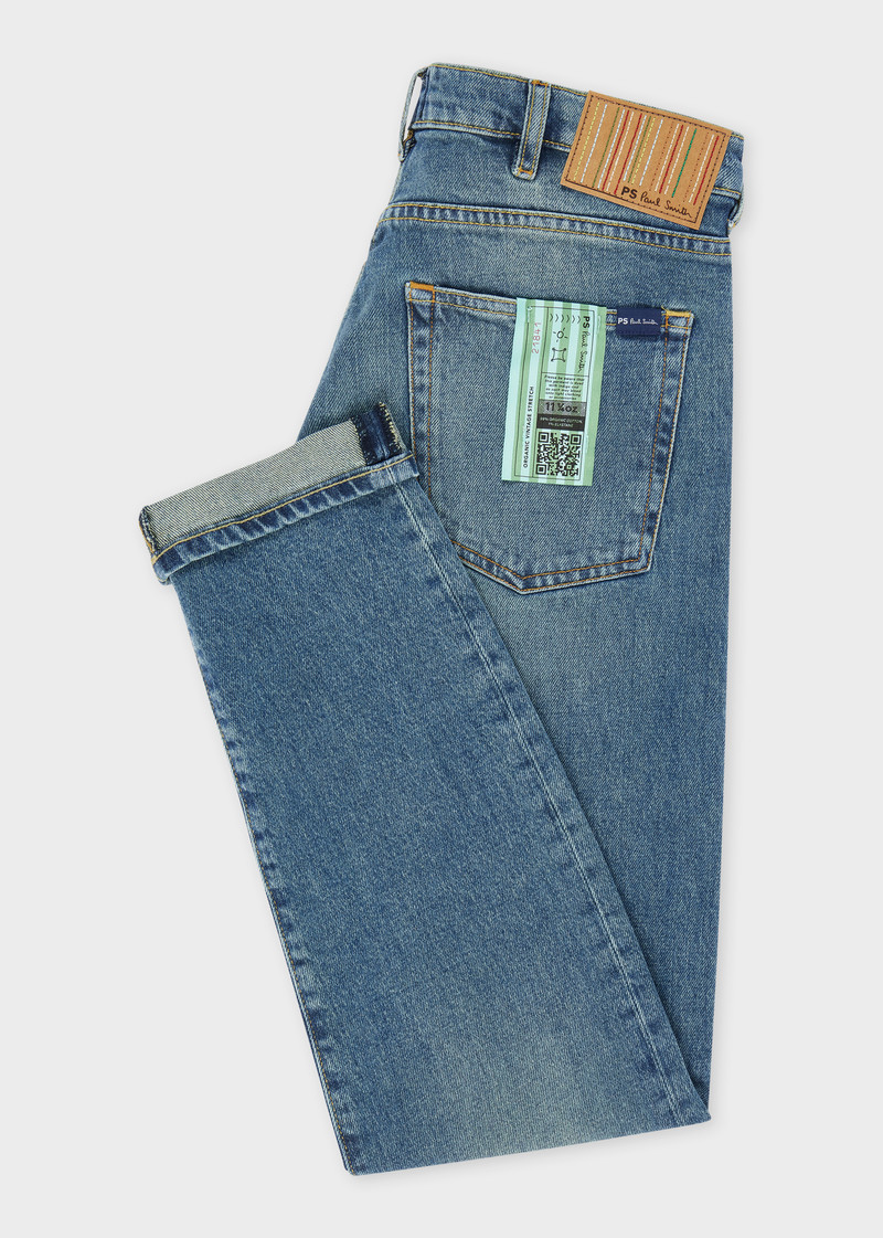 Paul Smith Tapered-Fit Antique-Wash Organic Vintage Stretch Jeans outlook