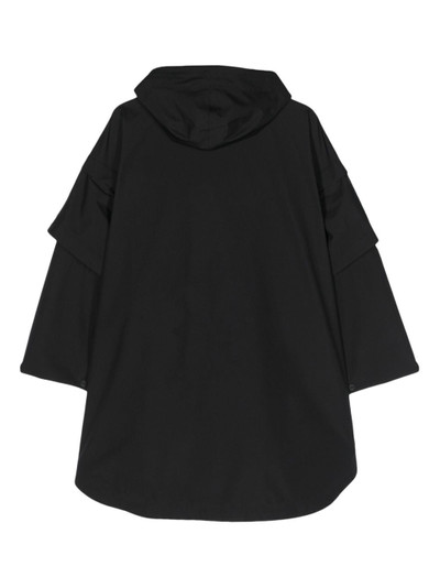 Herno hooded cape coat outlook