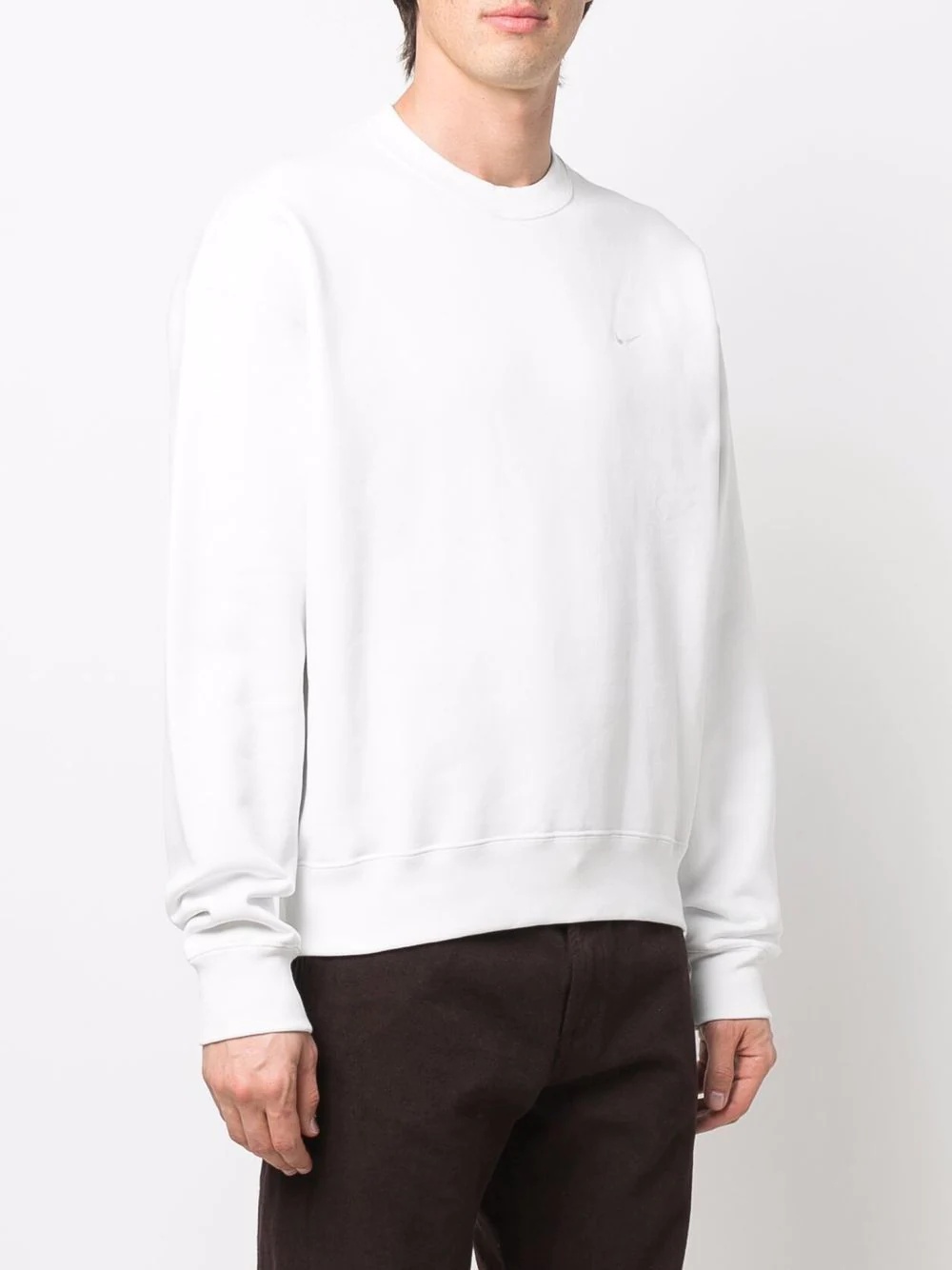 logo-embroidered crew-neck sweatshirt - 3