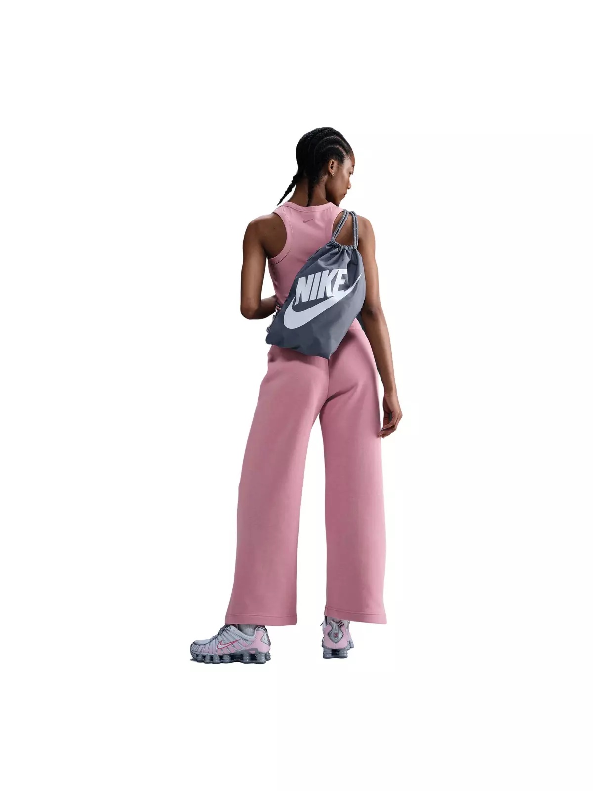 Women's Sportswear Phoenix Fleece High-Waisted Wide-Leg Sweatpants - Pink - 4