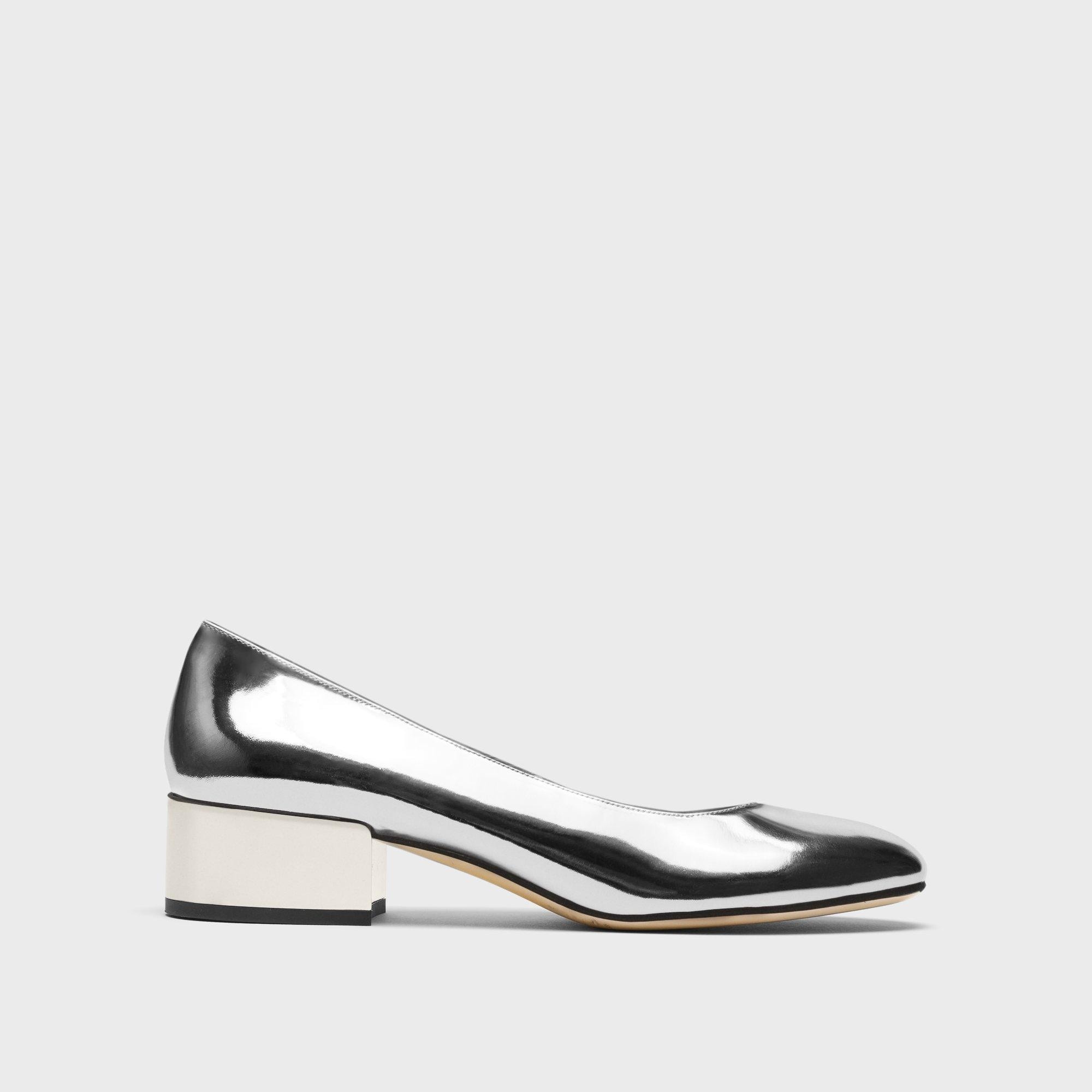Ballet Pump in Metallic Leather - 1