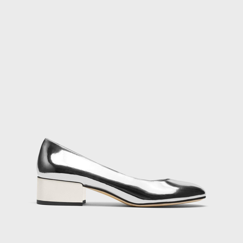 Ballet Pump in Metallic Leather 1