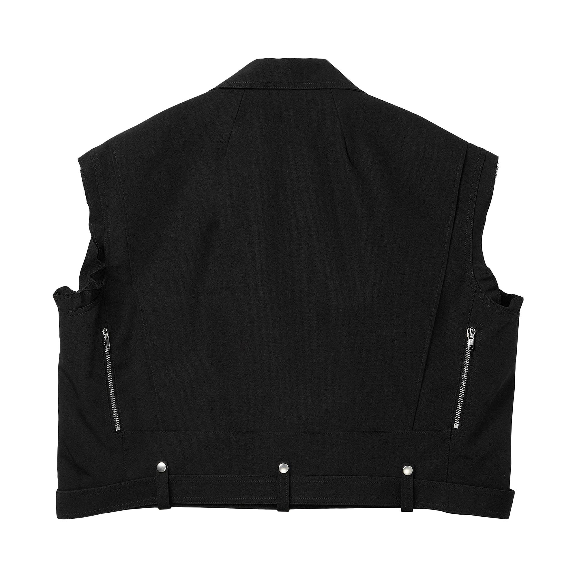 Rick Owens Bauhaus Stooges Cropped Vest 'Black' - 2