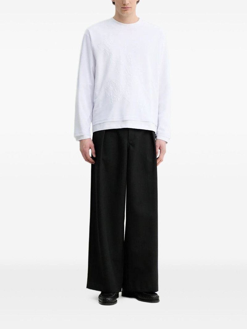 HELIOT EMIL™ embossed floral long-sleeved T-shirt outlook