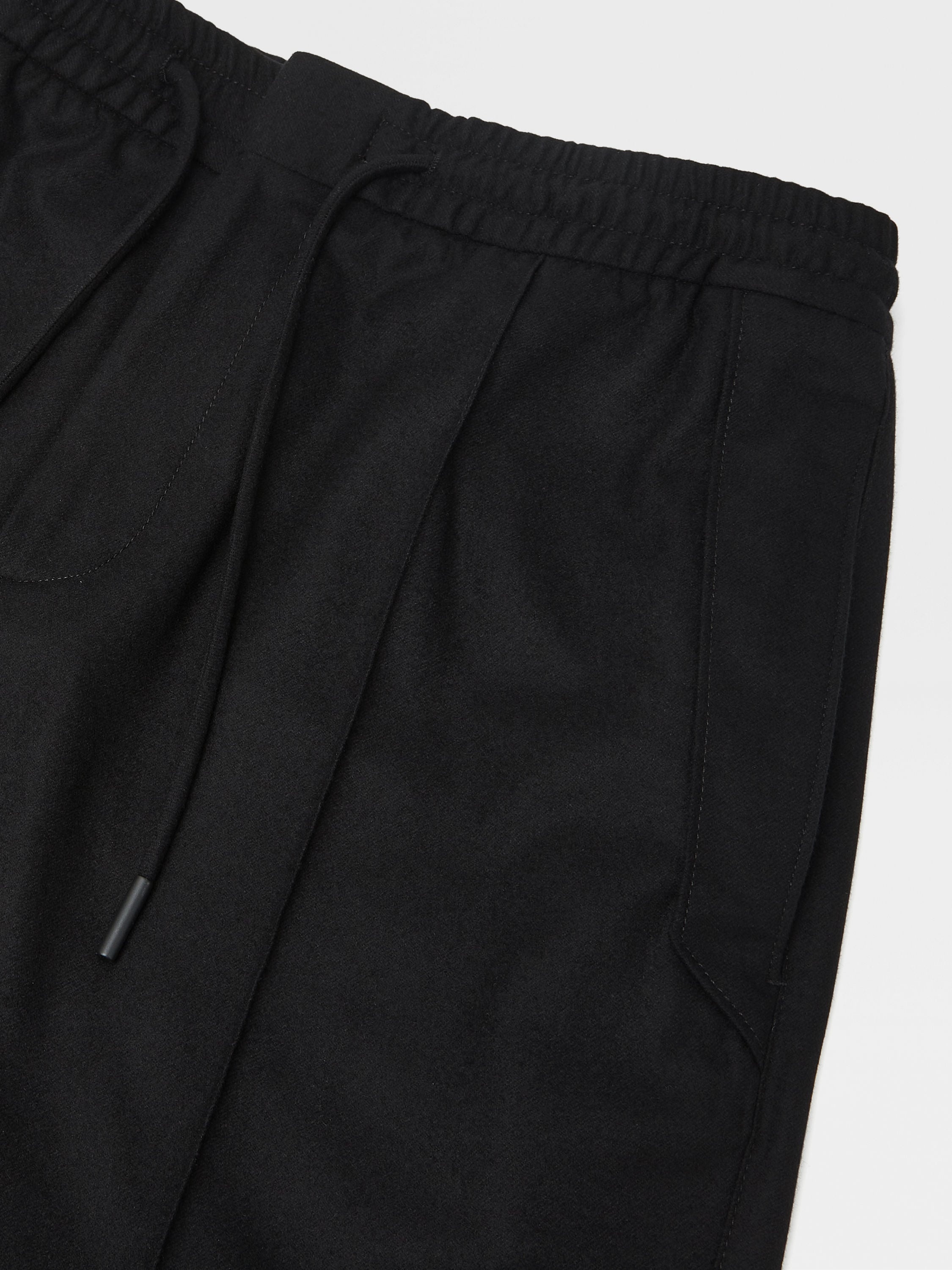 BLACK 15MILMIL15 WOOL JOGGERS - 3