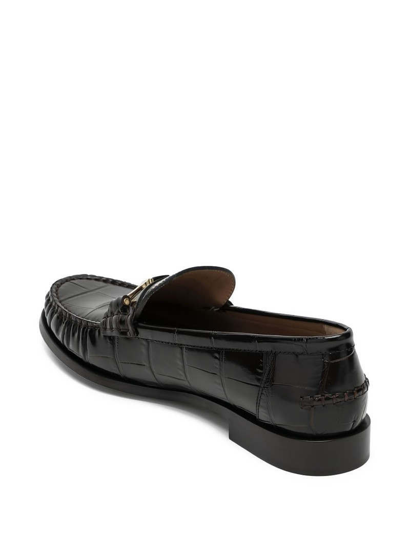 FERRAGAMO Harry crocodile-embossed loafers outlook