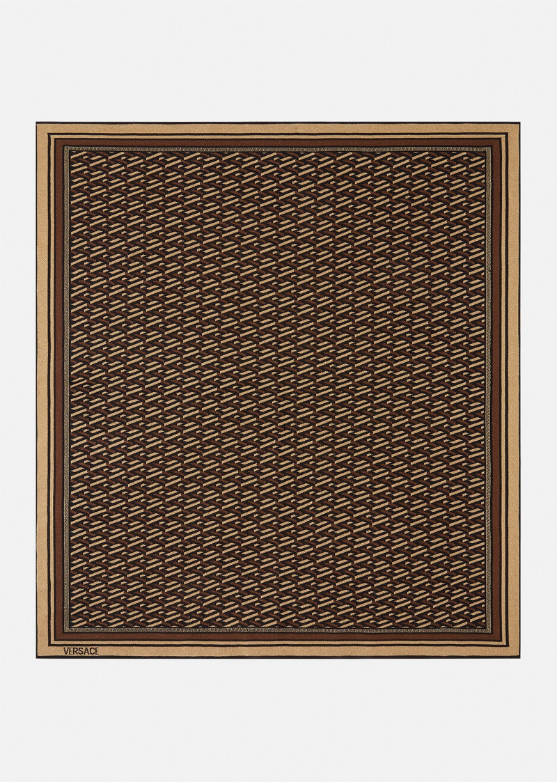 La Greca Metallic Wool Scarf 1