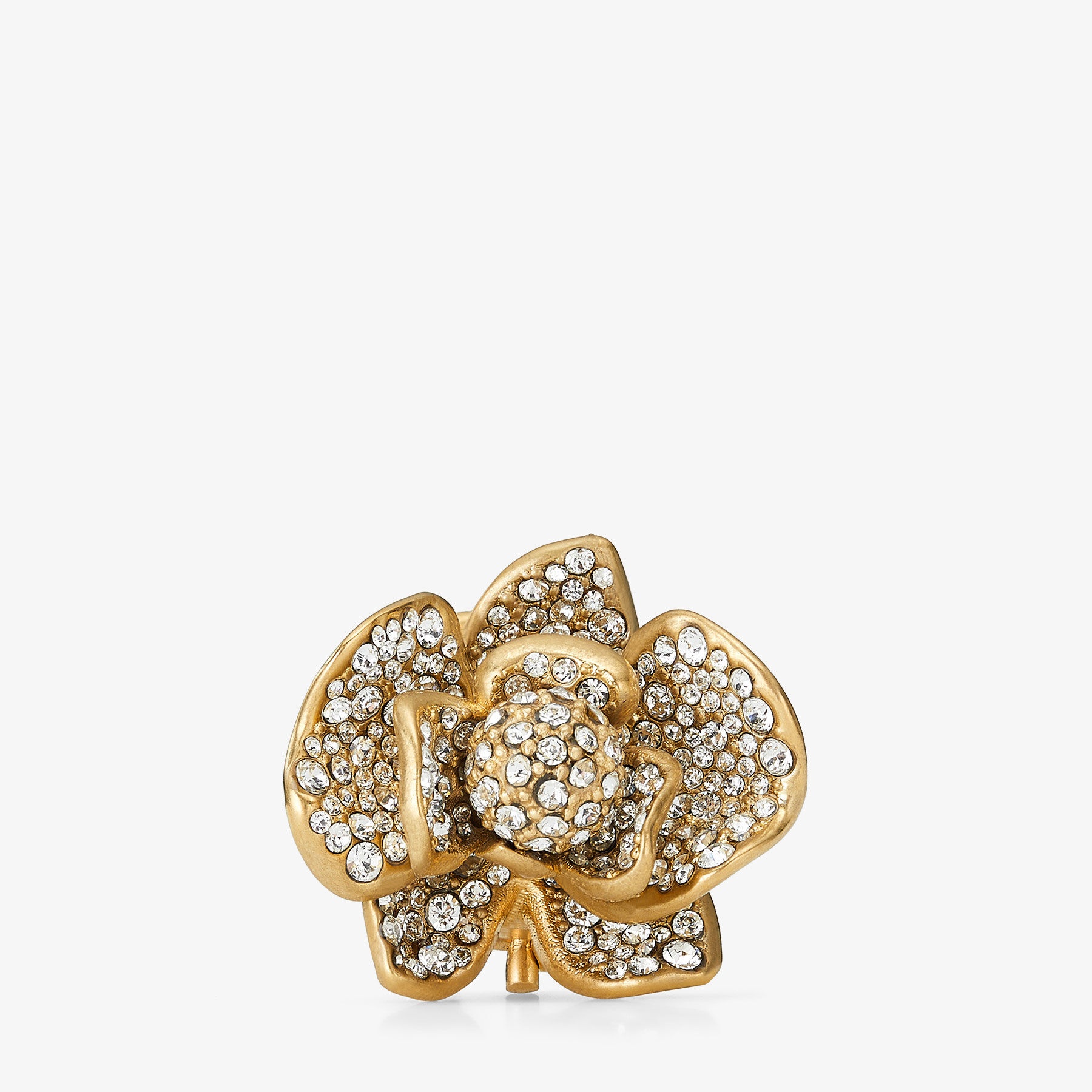 Petal Studs
Gold-Finish Stud Earrings with Pave Crystal - 3