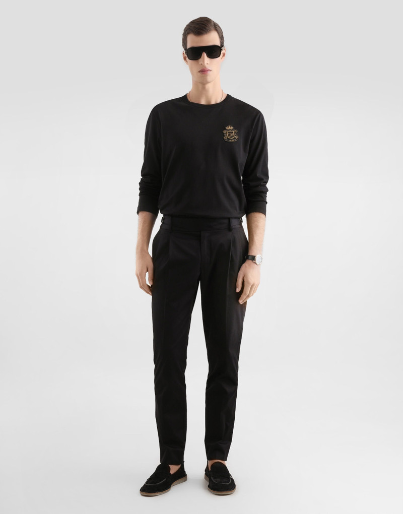 Dolce & Gabbana Cotton t-shirt with heraldic patch outlook