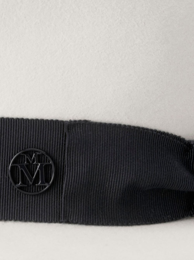 MAISON MICHEL logo-plaque hat outlook