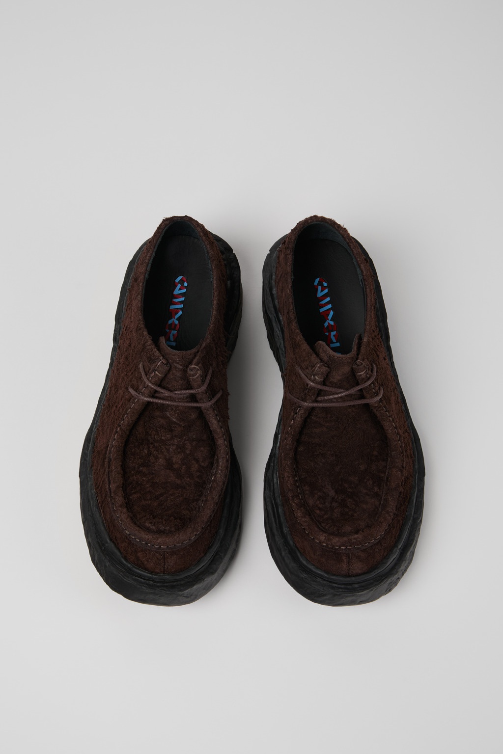 Gray Nubuck Lace-Up Shoes - 4