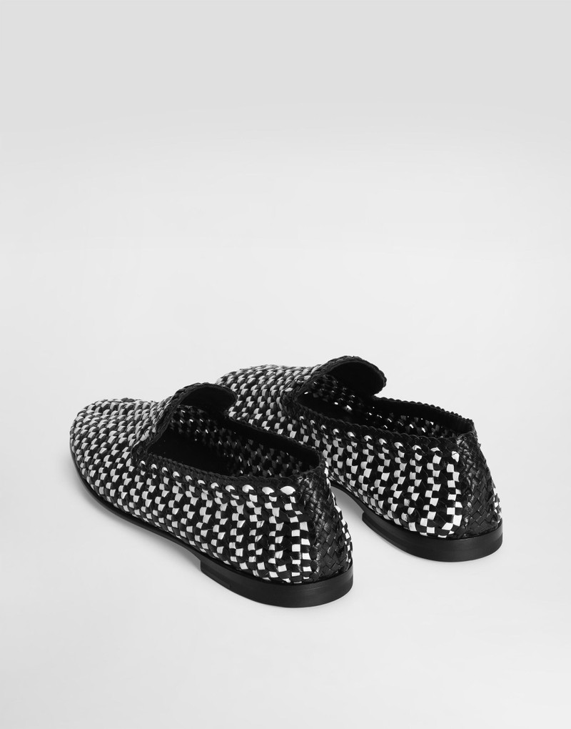 Dolce & Gabbana Woven leather slippers outlook
