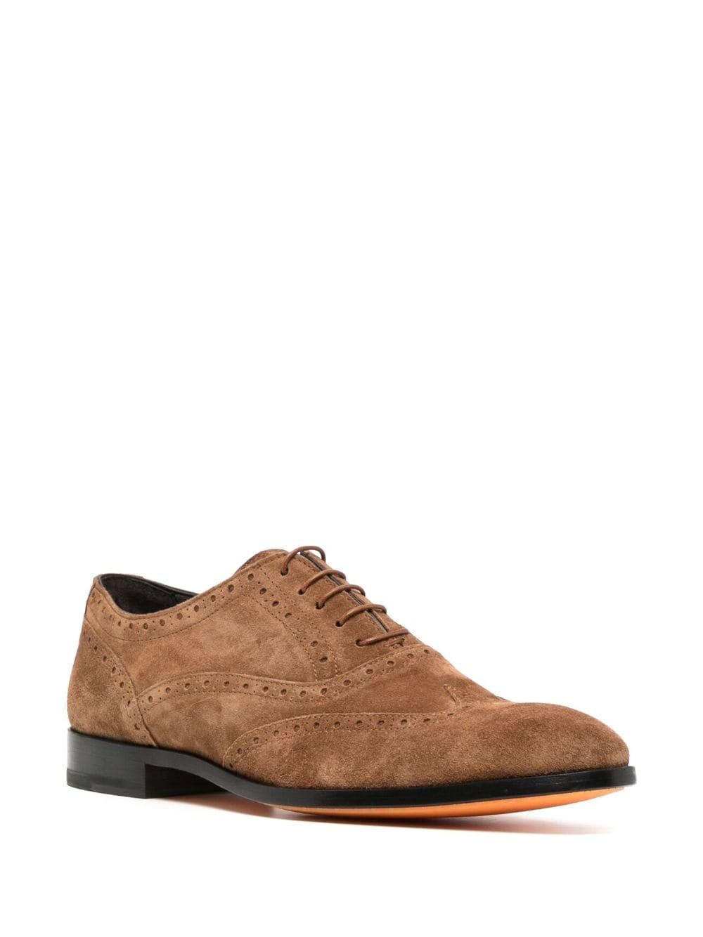 leather suede brogues - 2