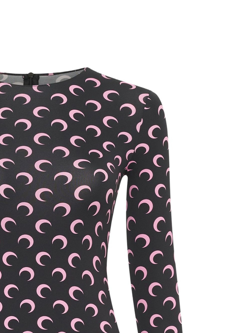 Marine Serre Moon-print jersey jumpsuit outlook