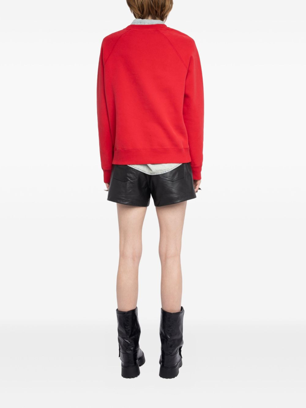 logo-lettering sweatshirt - 3