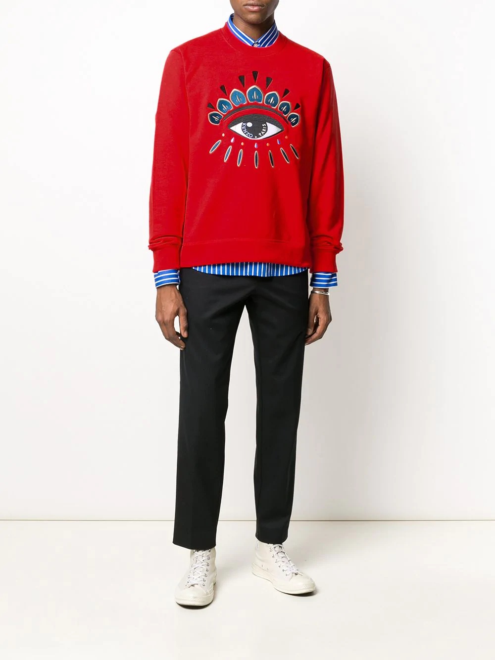 embroidered Eye sweatshirt - 2