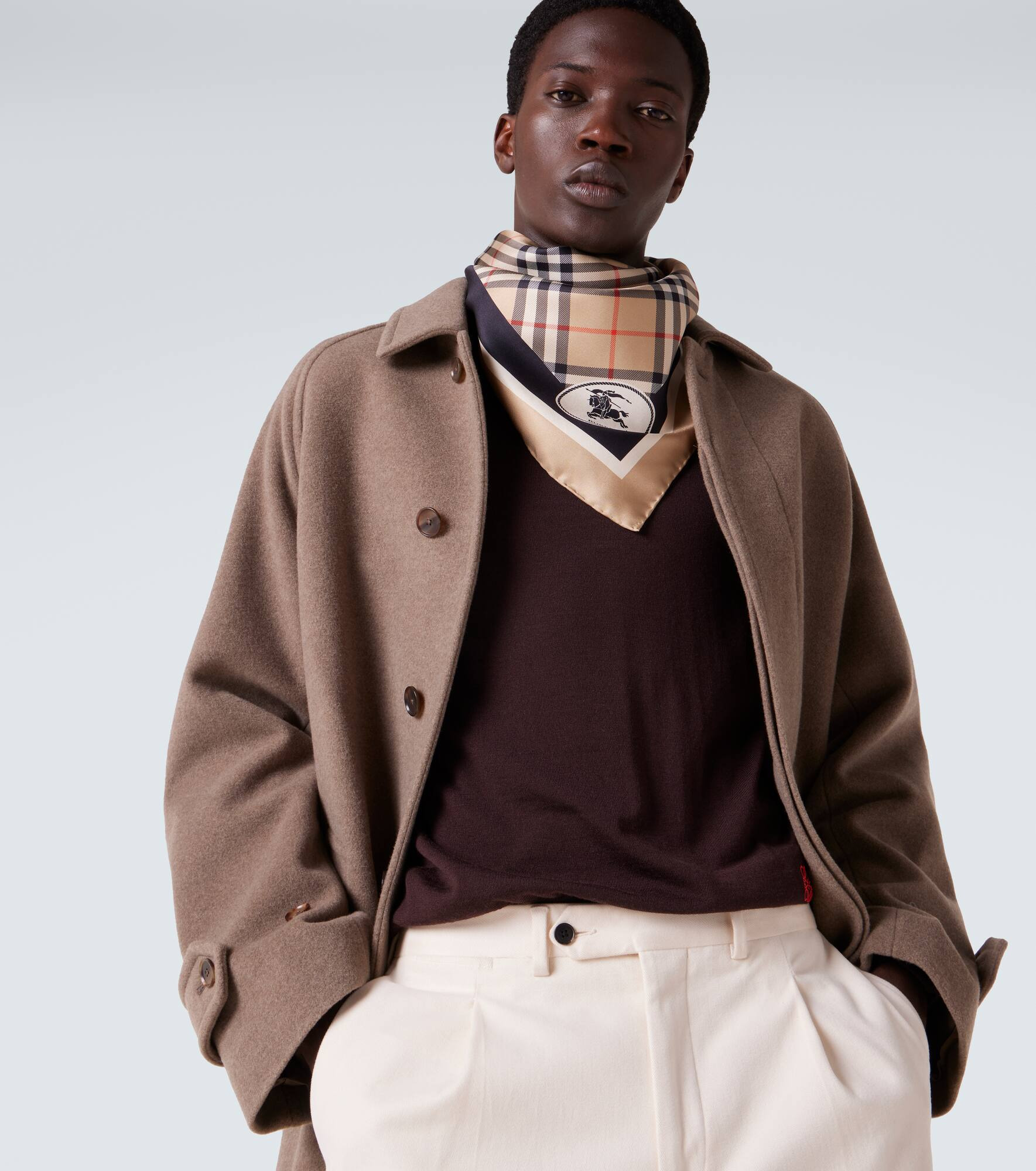 Burberry Check silk twill scarf - 3