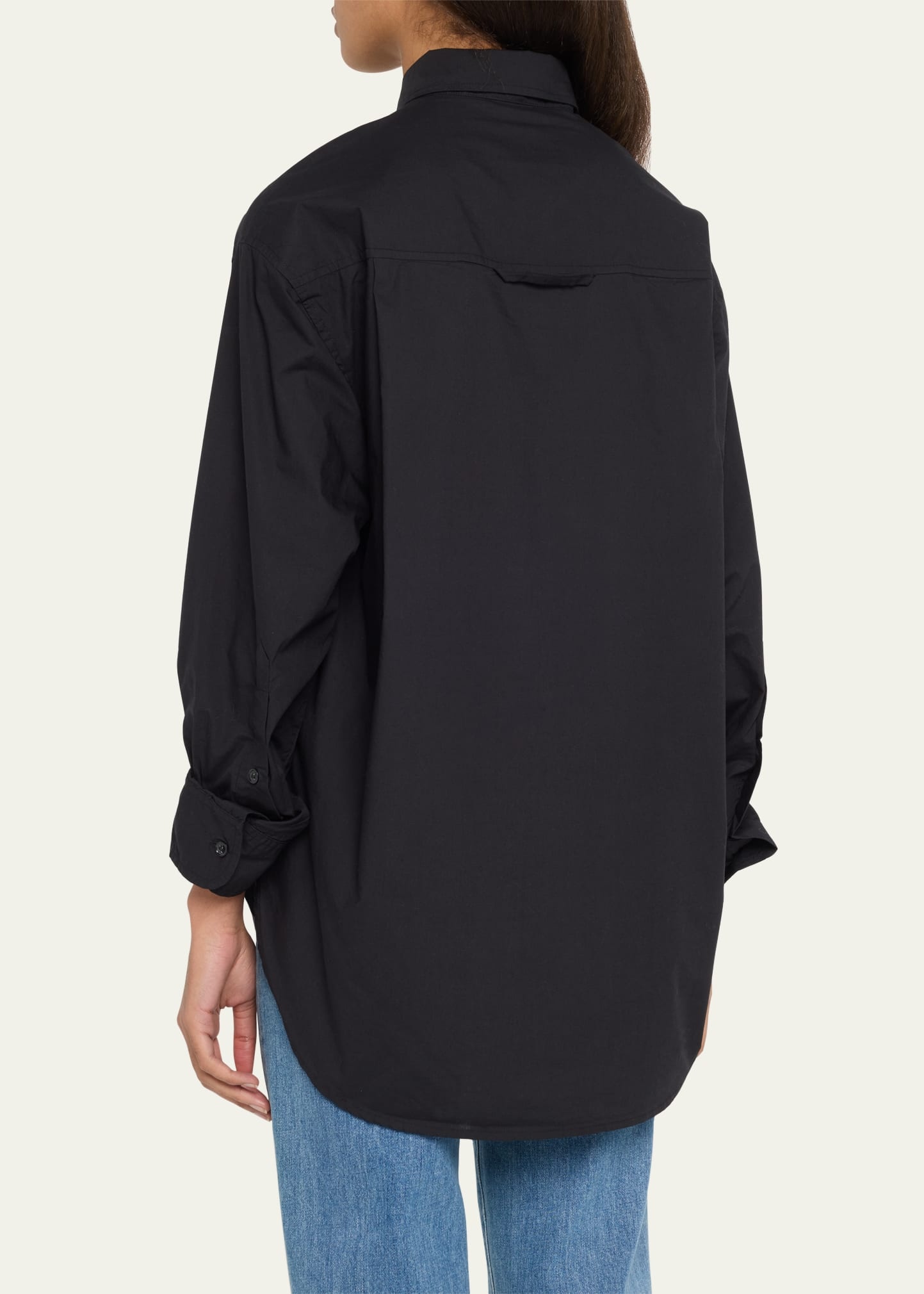 Kayla Oversized Button-Front Shirt - 3