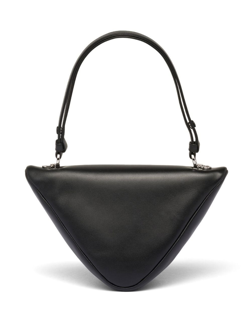 Triangle leather tote bag - 2