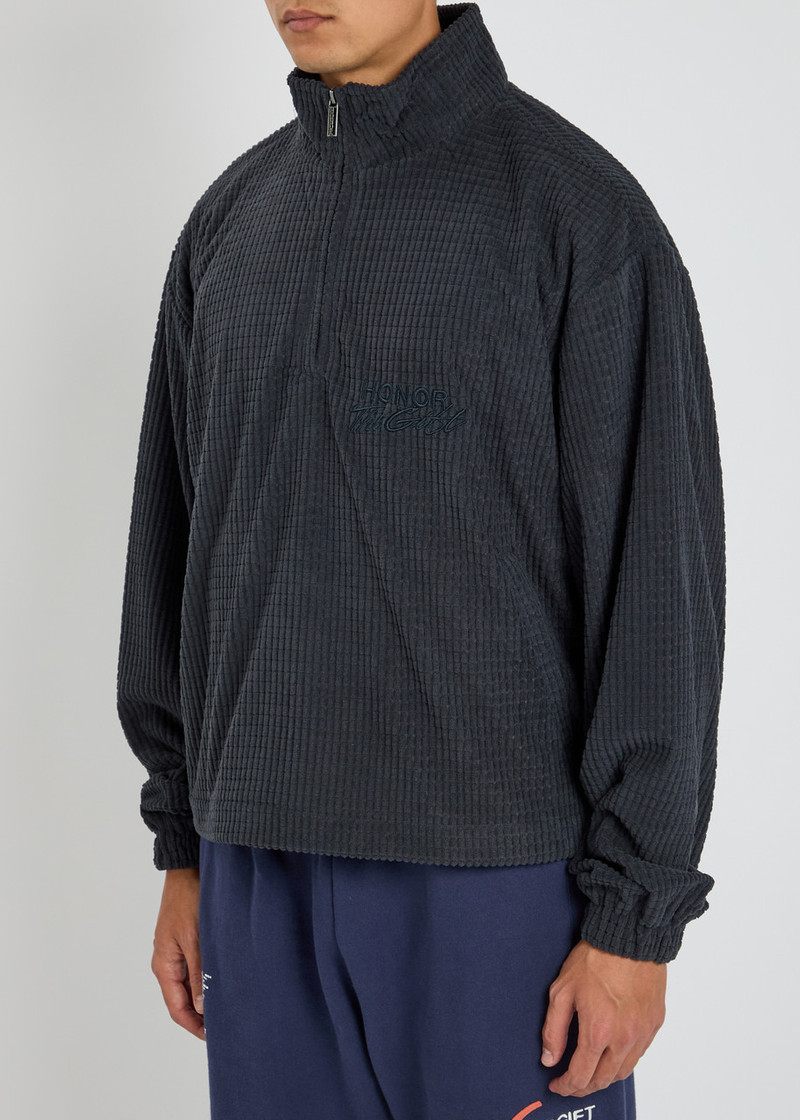 HONOR THE GIFT Honor The Gift Textured Knit Quarter-zip Sweatshirt outlook
