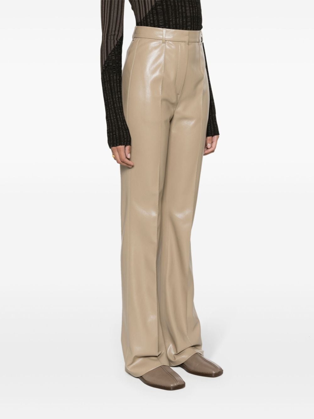 Leena high-waist straight-leg trousers - 3