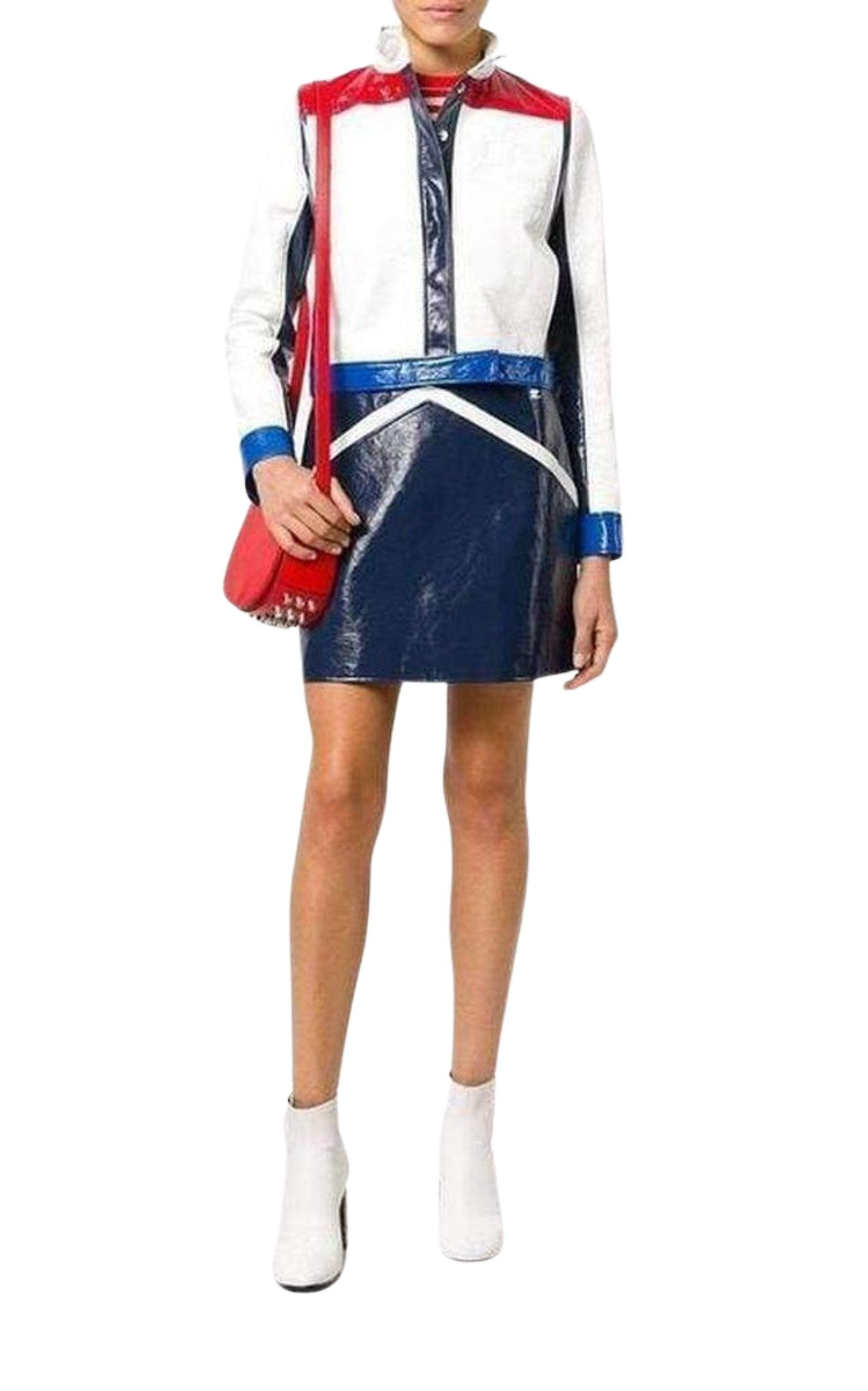 Blue Rangers Vinyl Mini Skirt - 2