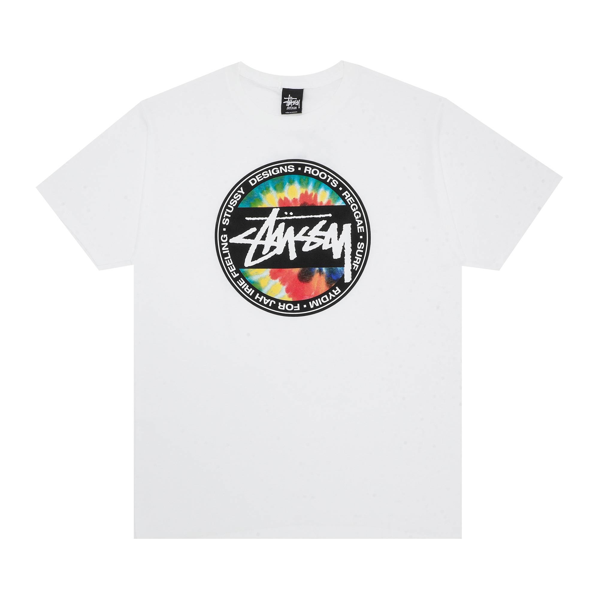 Stussy Tie Dye Dot Tee 'White' - 1