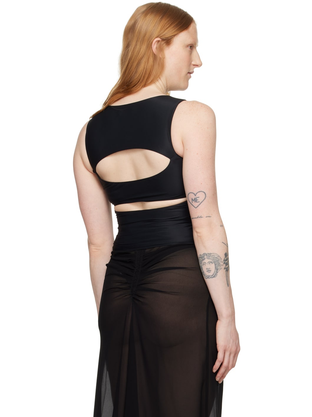 Black Elena Tank Top - 3