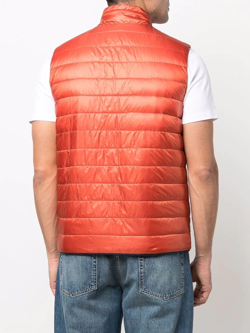 quilted feather-down gilet - 4