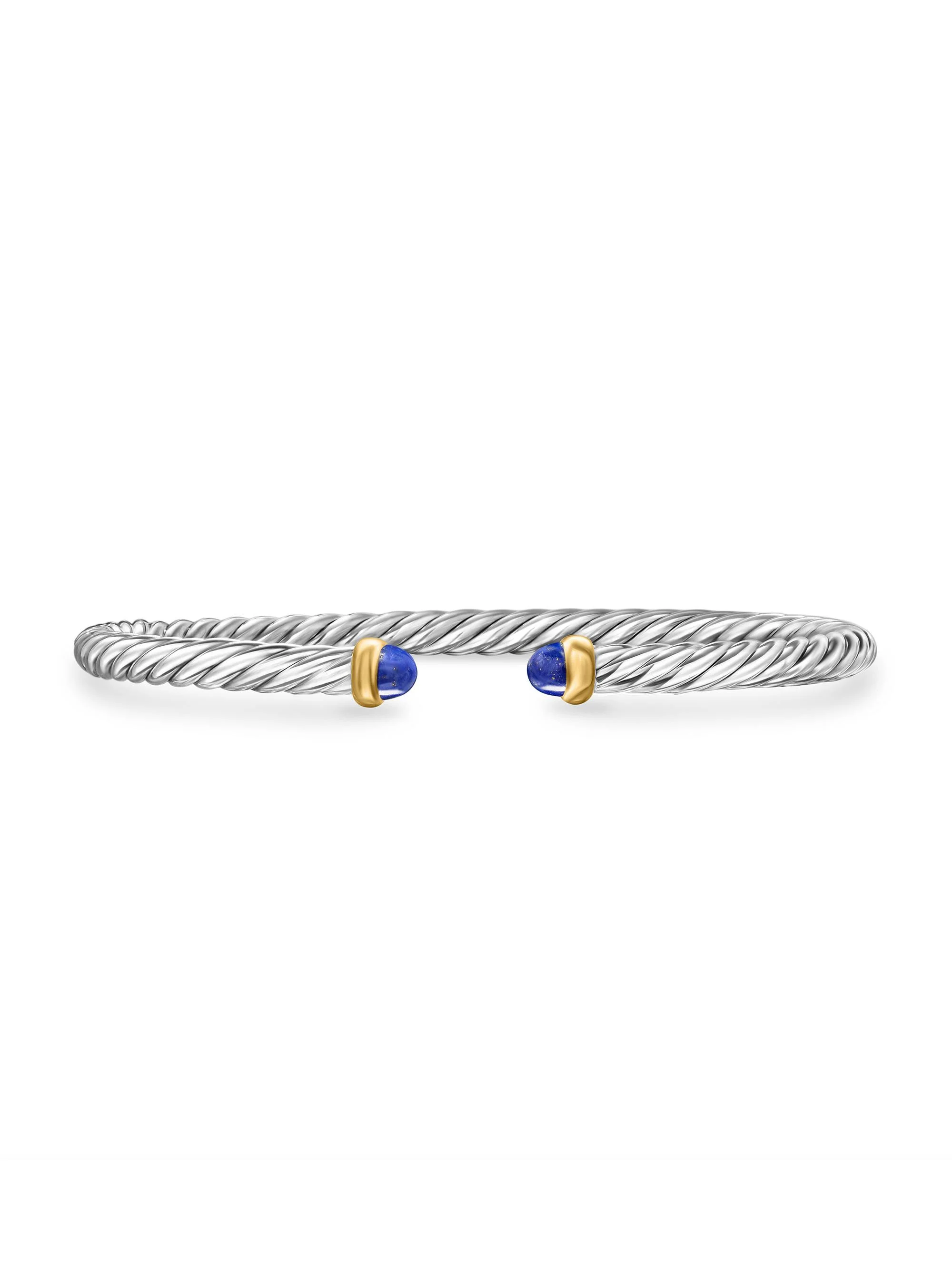 Women's Cable Flex Bracelet in Sterling Silver - Lapis Lazuli - 1