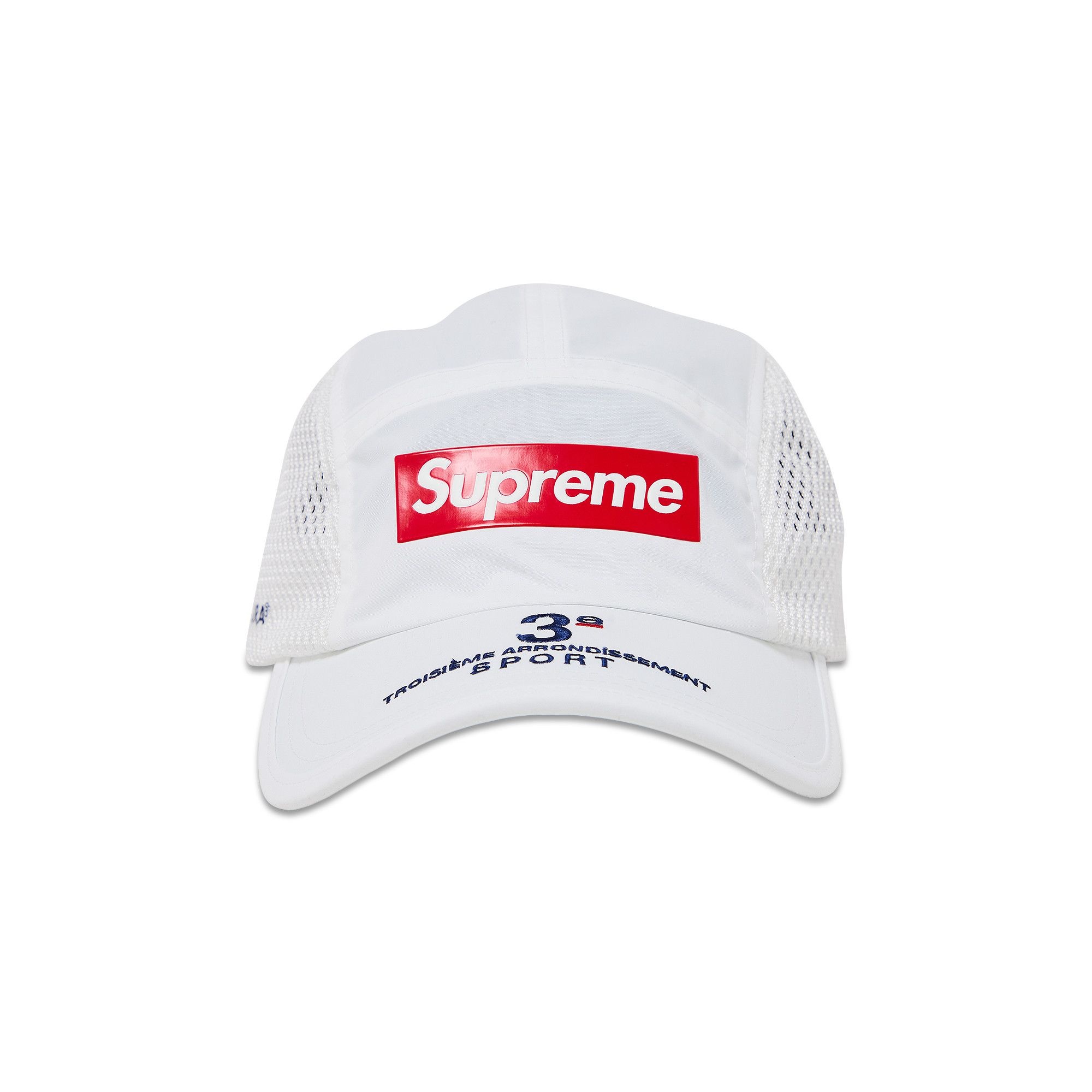 Supreme Mesh Side Panel Camp Cap 'White' - 1