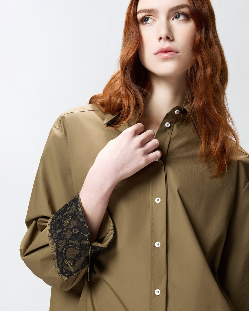 POPLIN SHIRT WITH LACE DETAILS 6