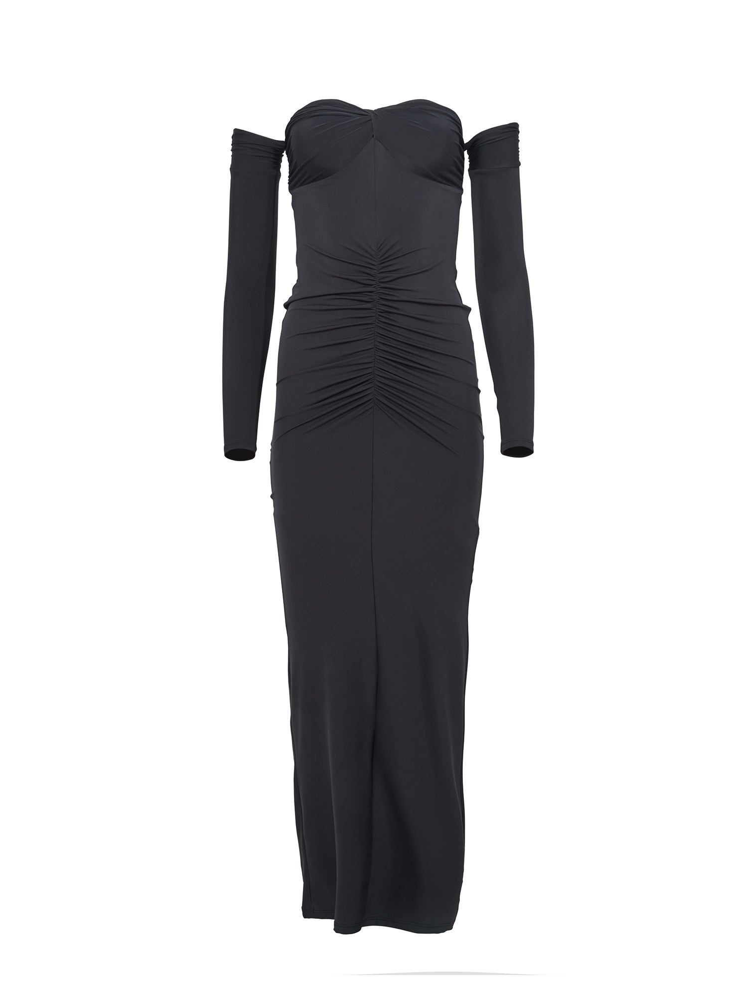 Jersey Ruched Midi Dress - 4
