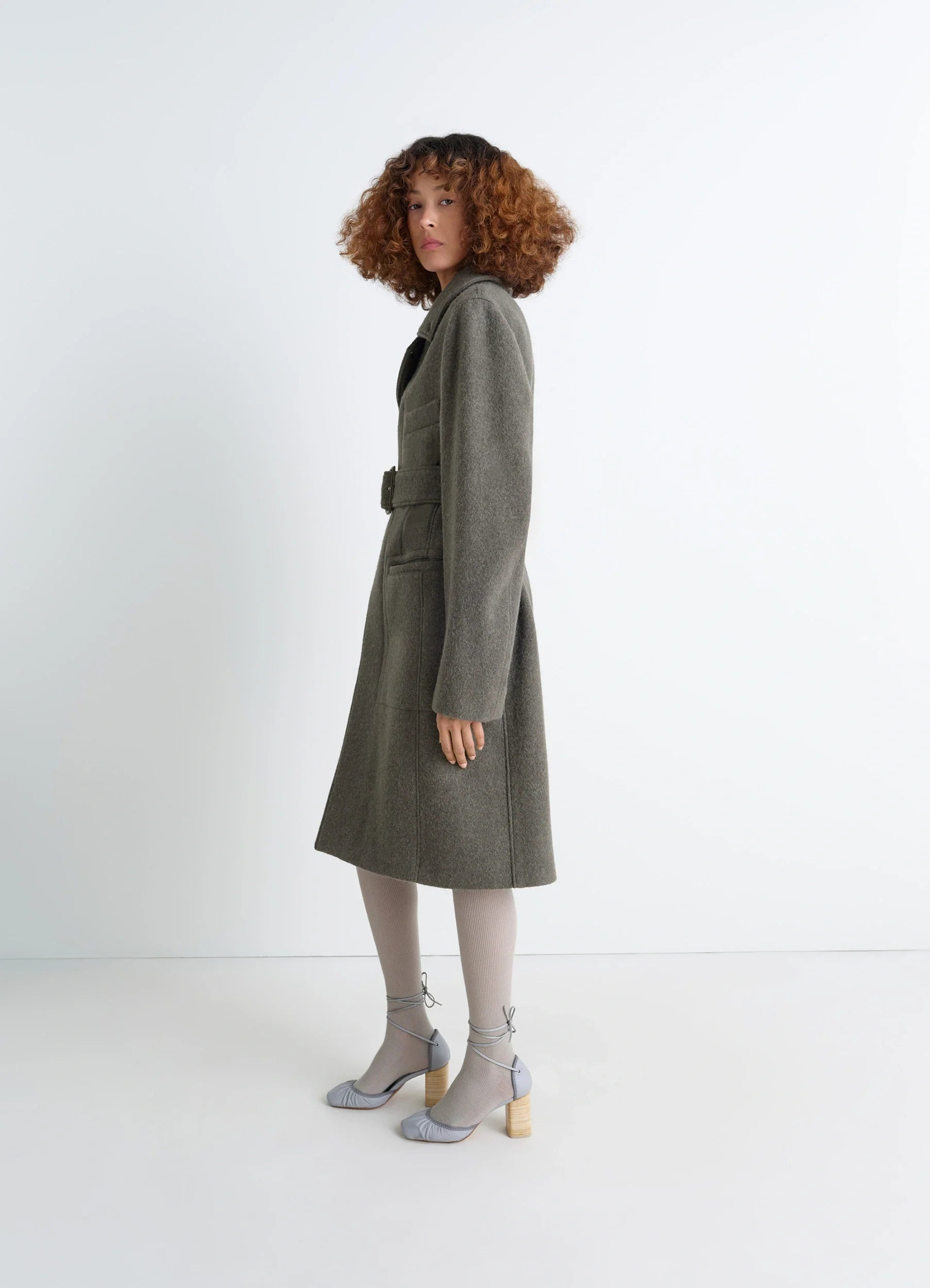 BELTED TAILORED COAT - 3