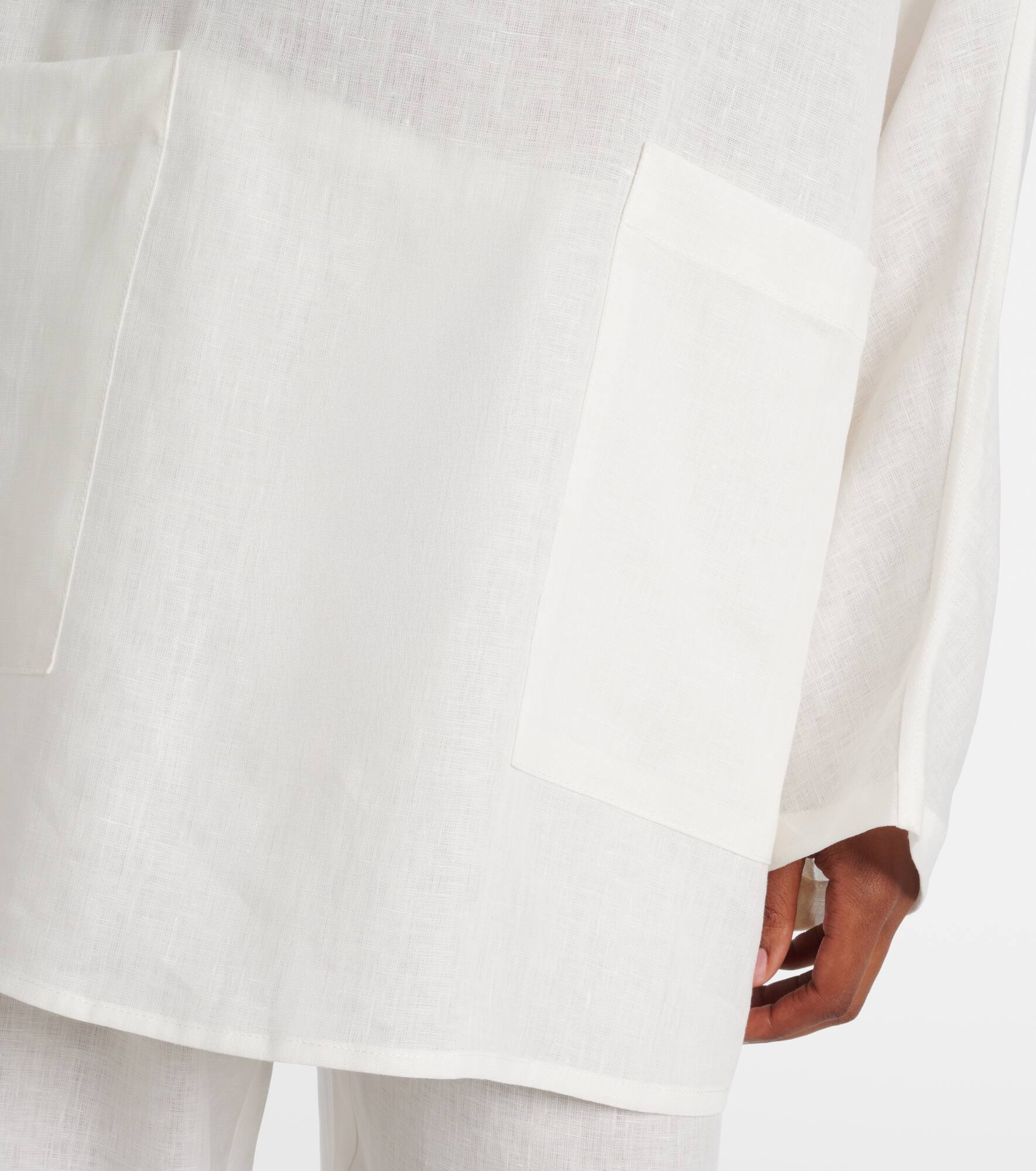 Oversized linen top - 5