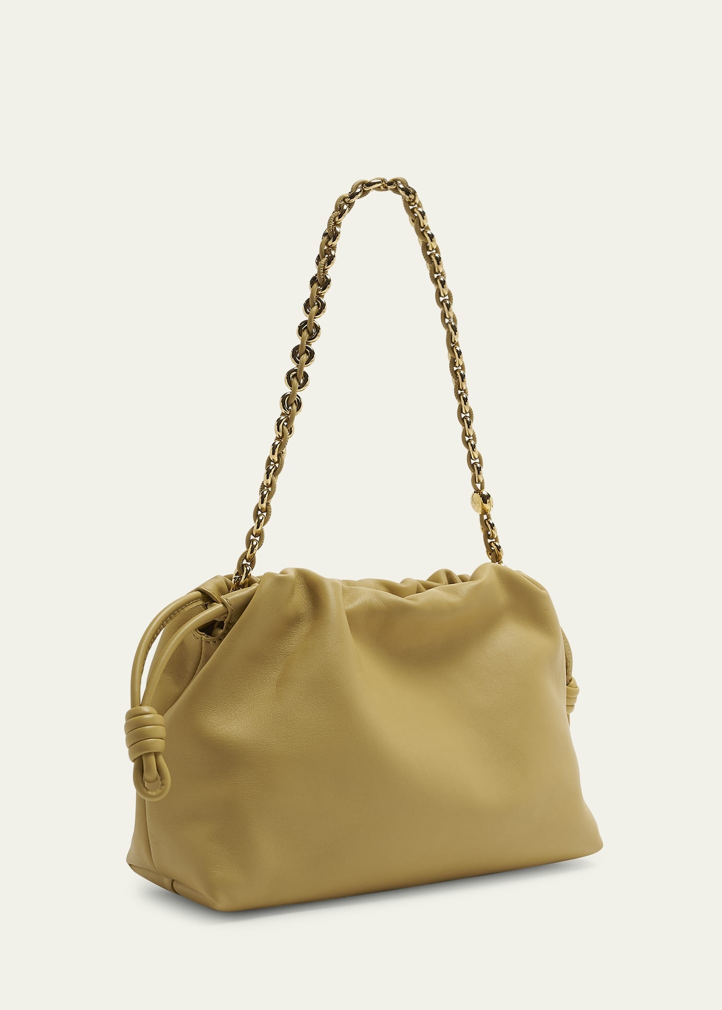 Flamenco Small Crossbody Bag in Napa Leather with Detachable Chain - 3