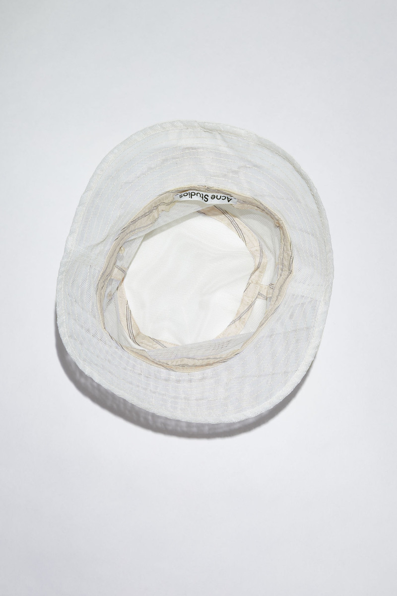 Acne Studios Mesh bucket hat - White outlook