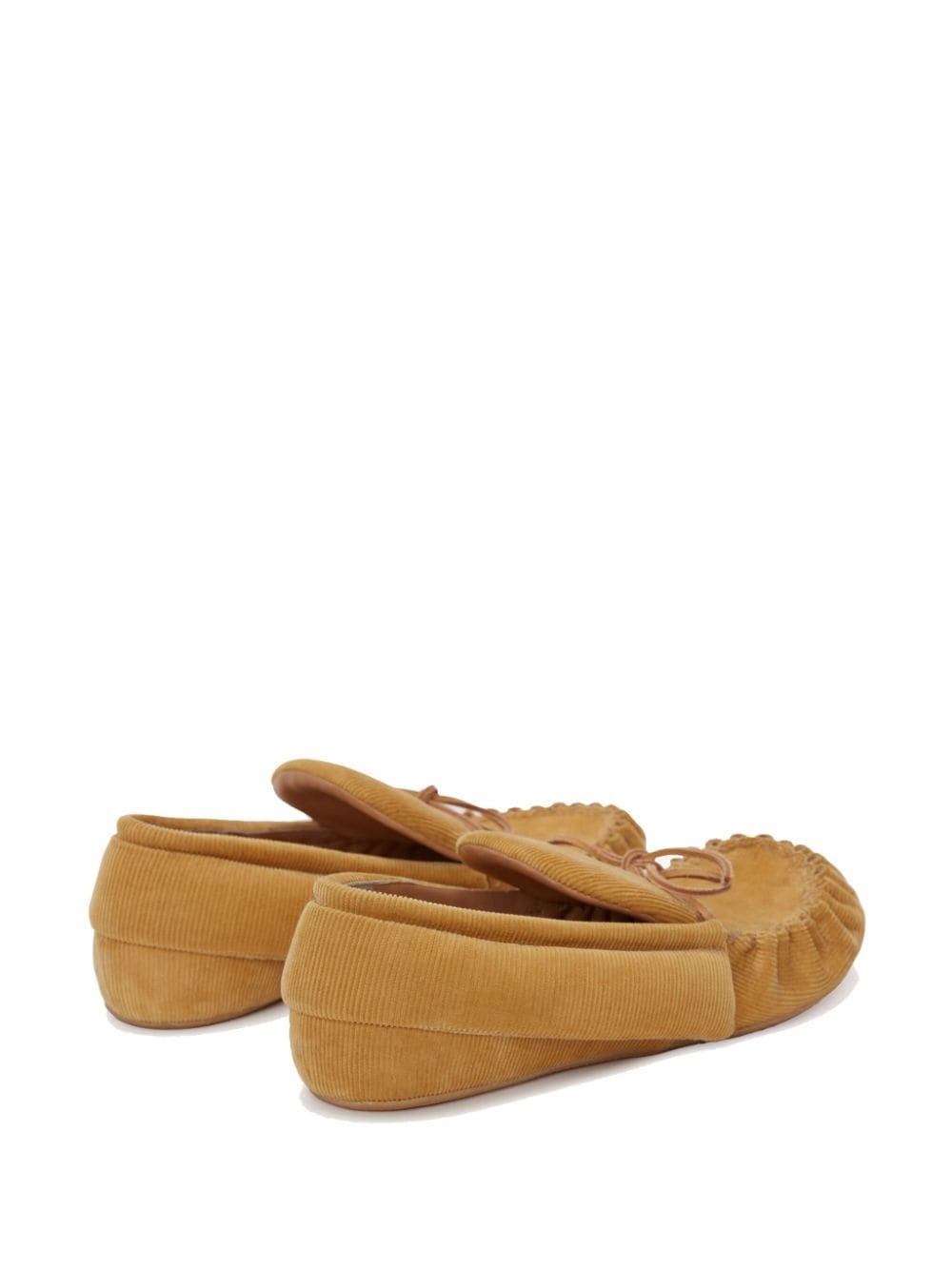 corduroy moccasin loafers - 3