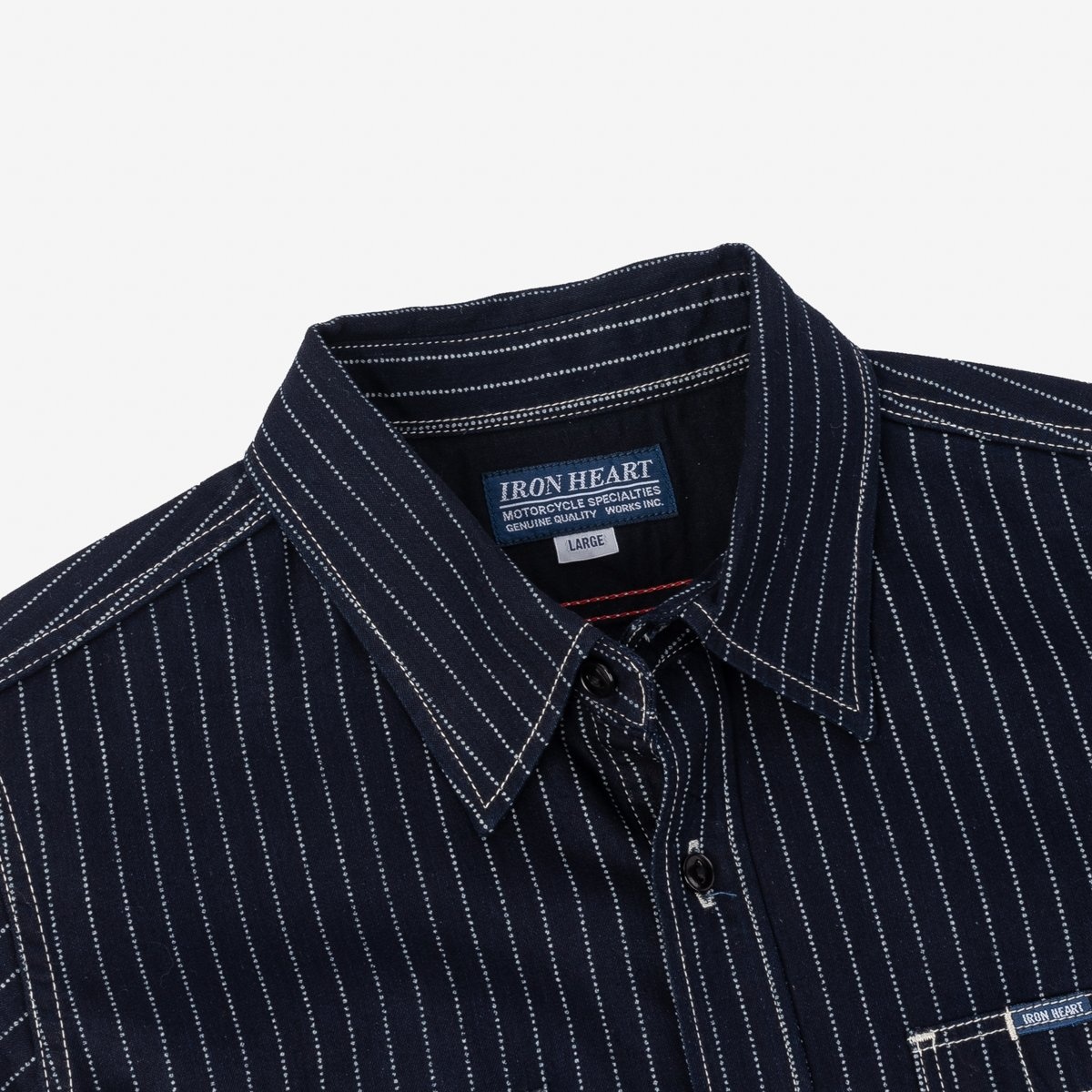 IHSH-327-IND 6oz Wabash Work Shirt - Indigo - 9